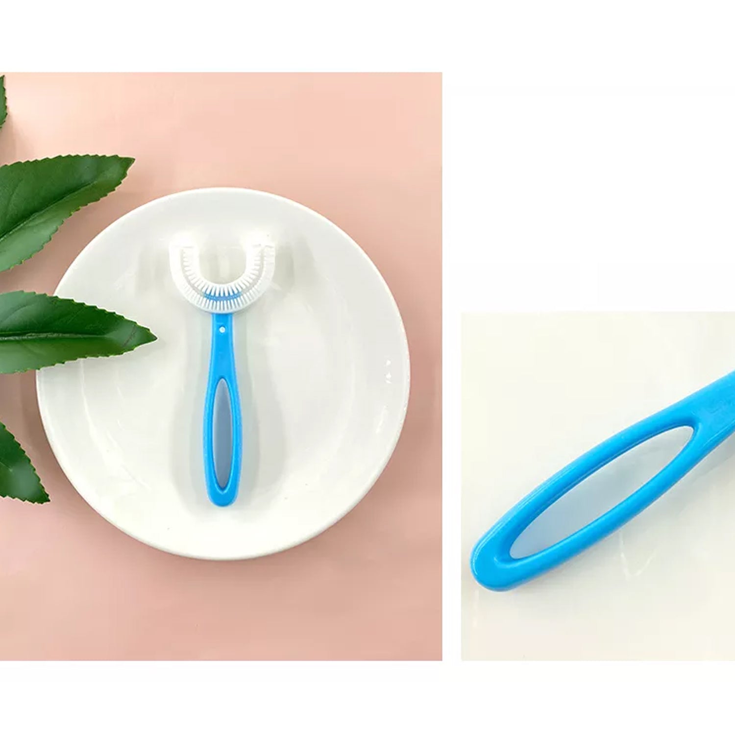 4003 U-Shaped Toothbrush for Kids Manual Whitening Toothbrush Silicone Brush Head for Kids Children Infant Toothbrush For 2-6 Years DeoDap 4003 U-Shaped Toothbrush for Kids Manual Whitening Toothbrush Silicone Brush Head for Kids Children Infant Toothbrush For 2-6 Years DeoDap